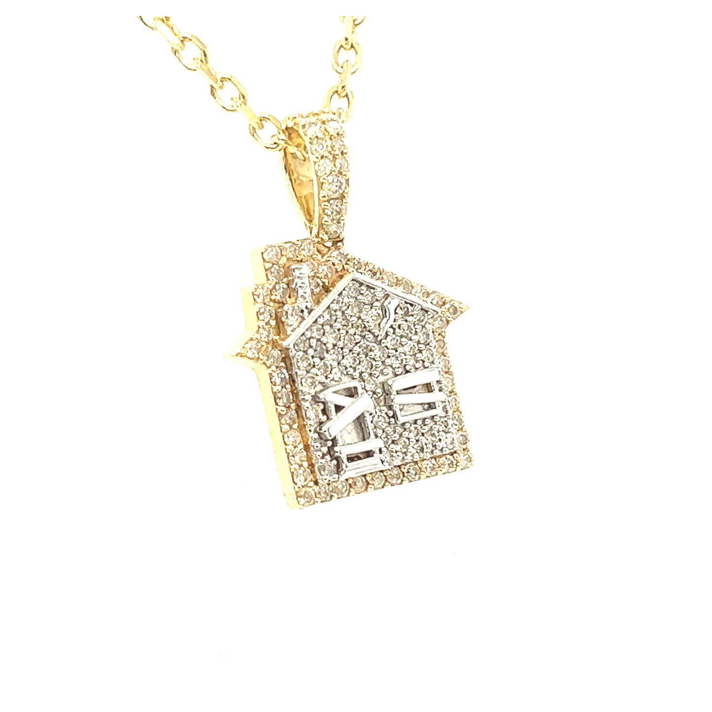 14K Diamond Trap House