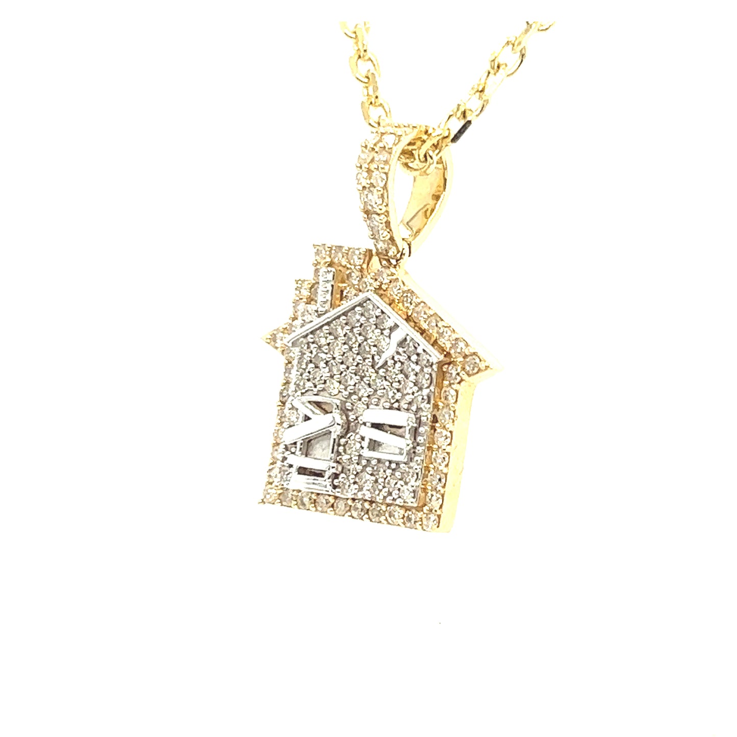 14K Diamond Trap House